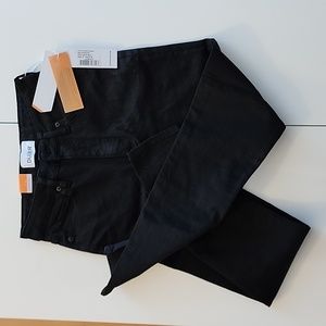Duer Four Way Flex high rise skinny denim, black jeans, NWT